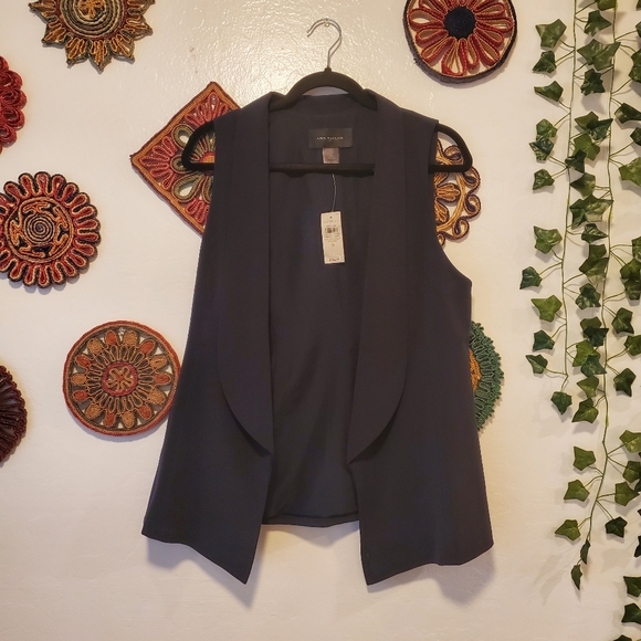 Ann Taylor Sleeveless Blazer Vest - Picture 2 of 6